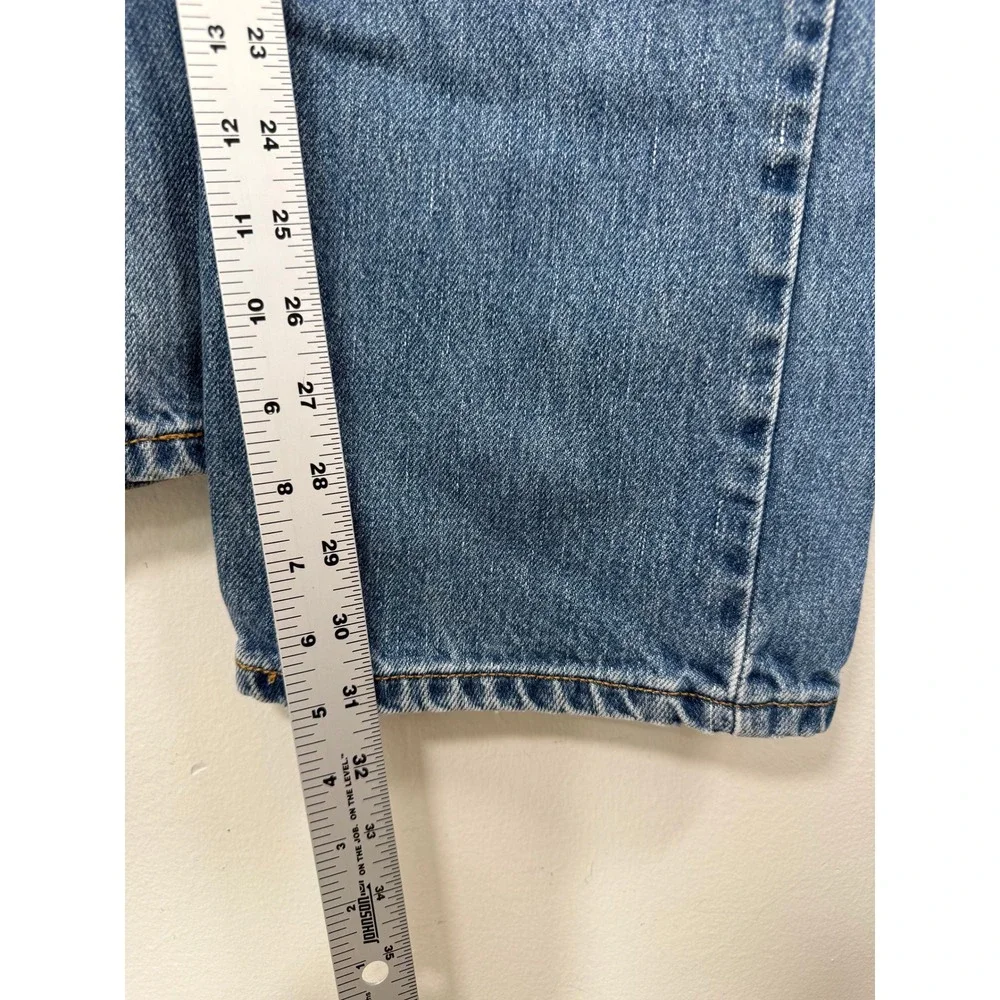 Levi's Jeans Men 36x31 505 Regular Fit Blue Straight Leg Denim Distressed Y2K